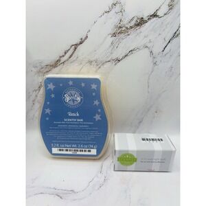 New Scentsy Wax Bar Beach Discontinued & 1 New 15 Watt Light Bulb